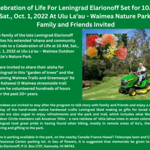 Celebration Of Life For Leningrad Elarionoff